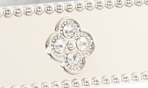 Lawrence Frames Crystal Clover Picture Frame In Silver
