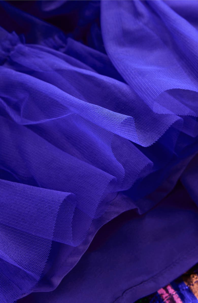 Mini Boden Kids' Stripe Metallic Party Dress, Alternate, color, 