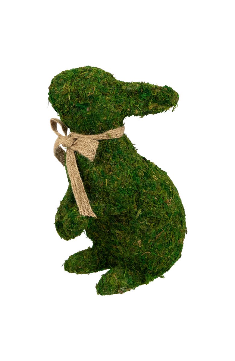 Northlight Standing Moss Easter Rabbit Figurine - 10", Alternate, color, Green