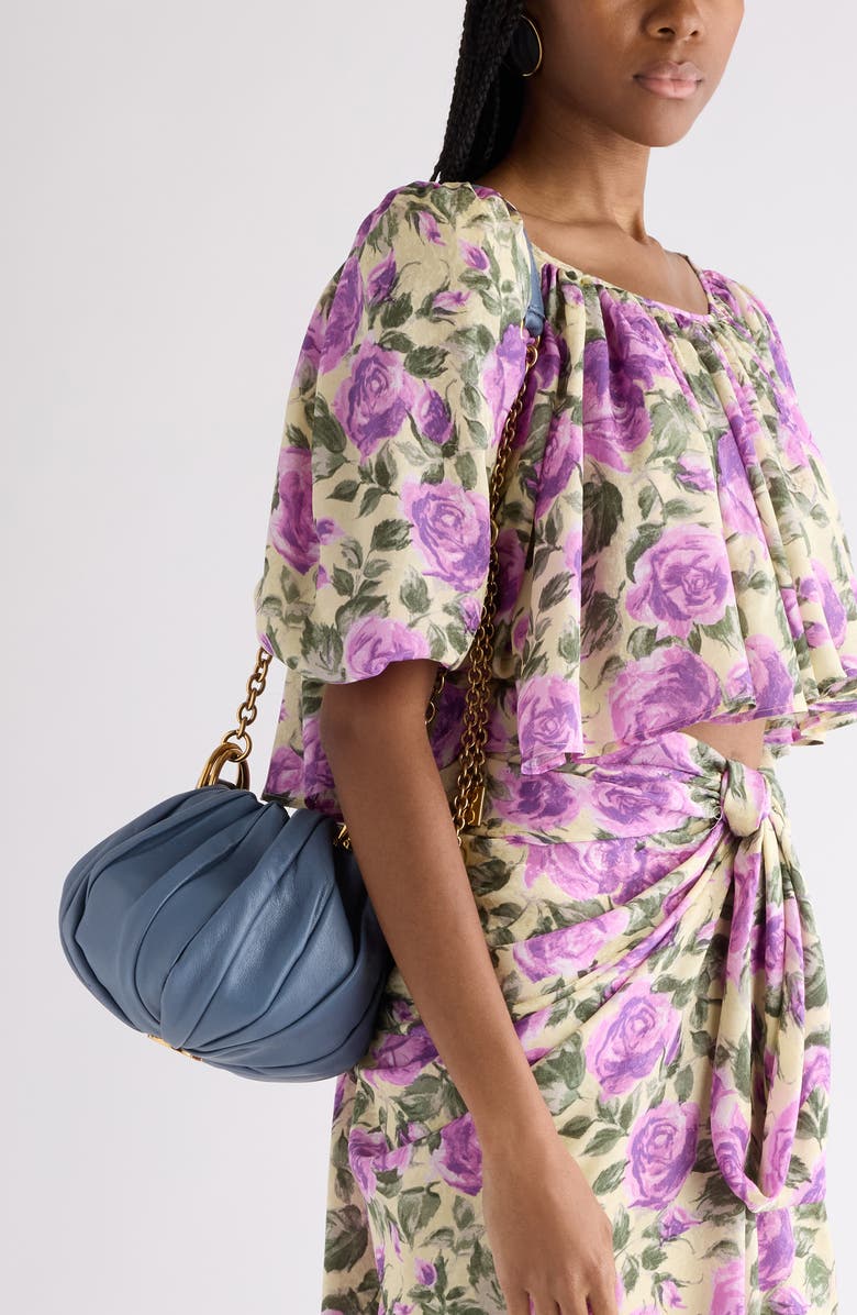 Chloé Pleated Crossbody Bag, Alternate, color, Ashes Blue