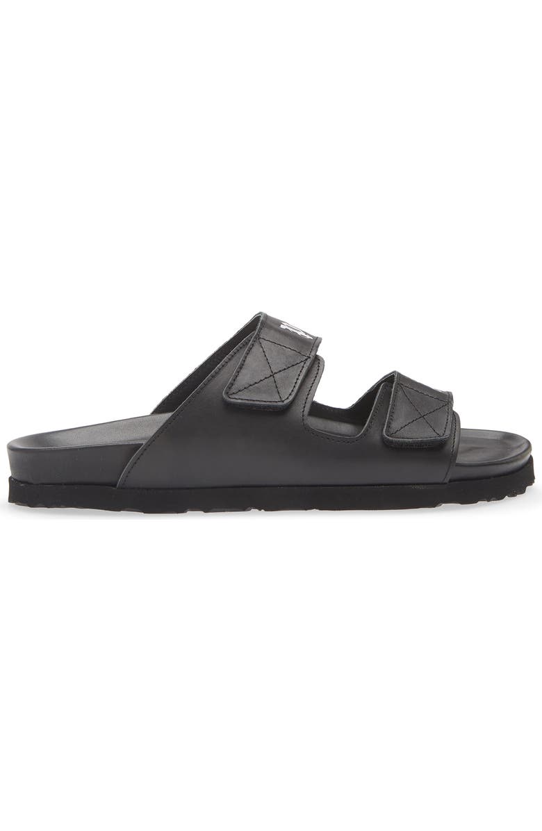 Palm Angels Logo Slide Sandal, Alternate, color, Black/White
