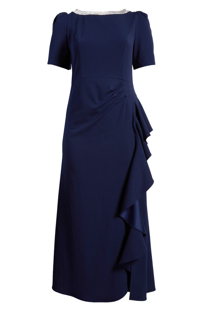 Alex Evenings Embellished Ruffle Gown, Alternate, color, 