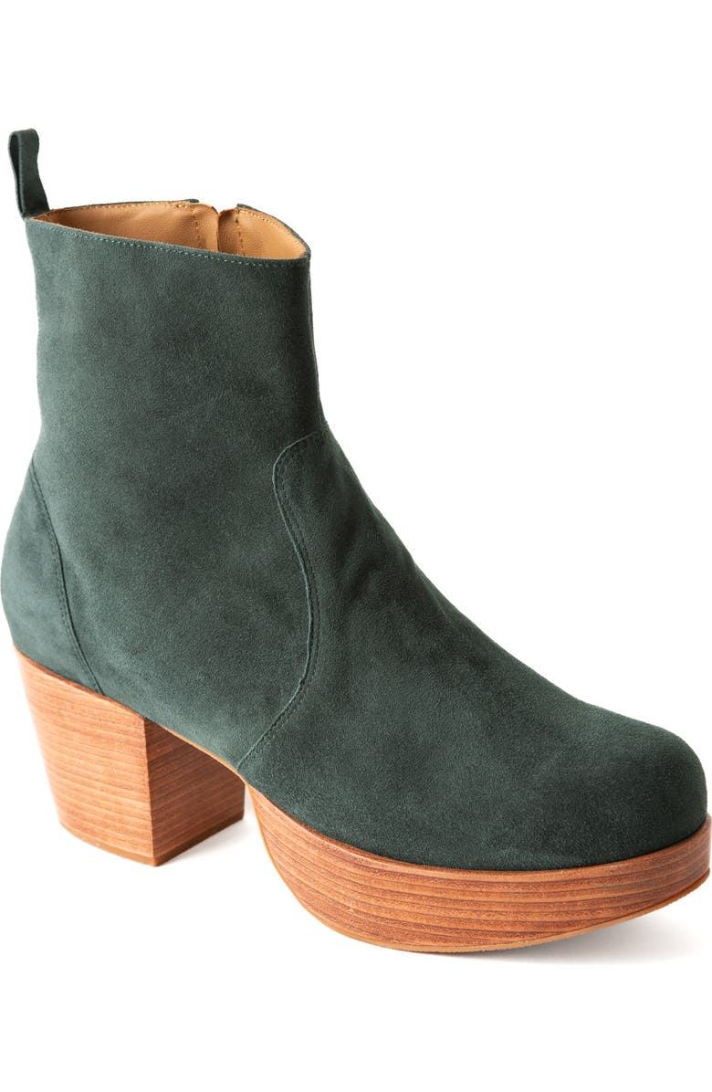 Fortress Charli Suede Platform Clog Boot, Main, color,