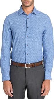W.R.K Slim Fit Micro Floral Performance Dress Shirt