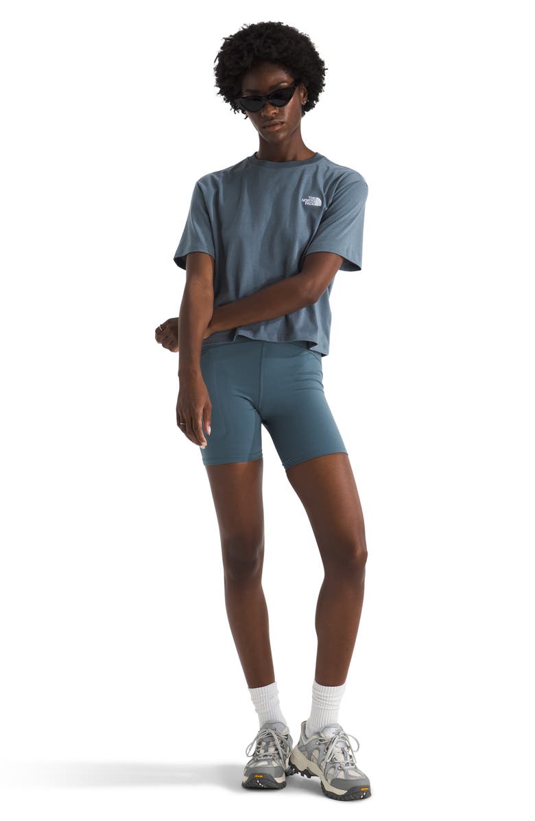 The North Face Evolution Simple Dome Relaxed Crop Cotton T-Shirt, Alternate, color, Granite Grey