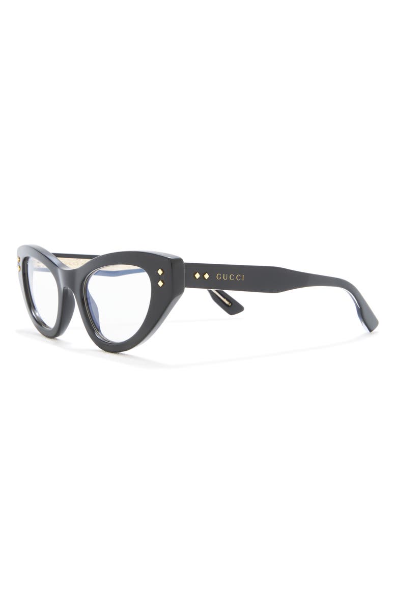 Gucci 49mm Cat Eye Optical Glasses, Alternate, color,