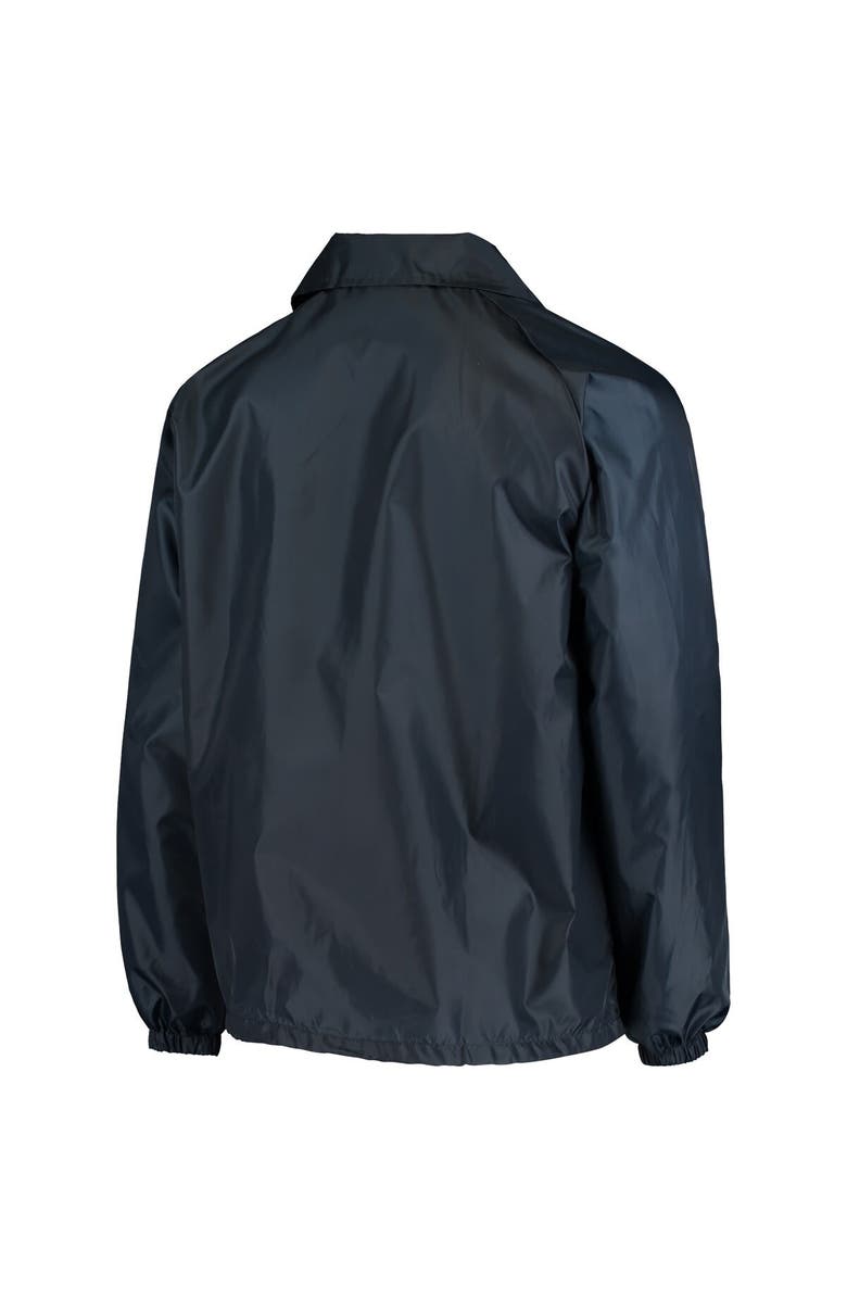 DUNBROOKE Men's College Navy Seattle Seahawks Coaches Classic Raglan Full-Snap Windbreaker Jacket, Alternate, color, Navy