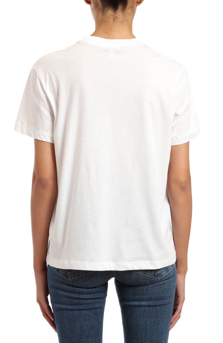 Mavi Jeans Crewneck Cotton Boyfriend T-Shirt, Alternate, color, White