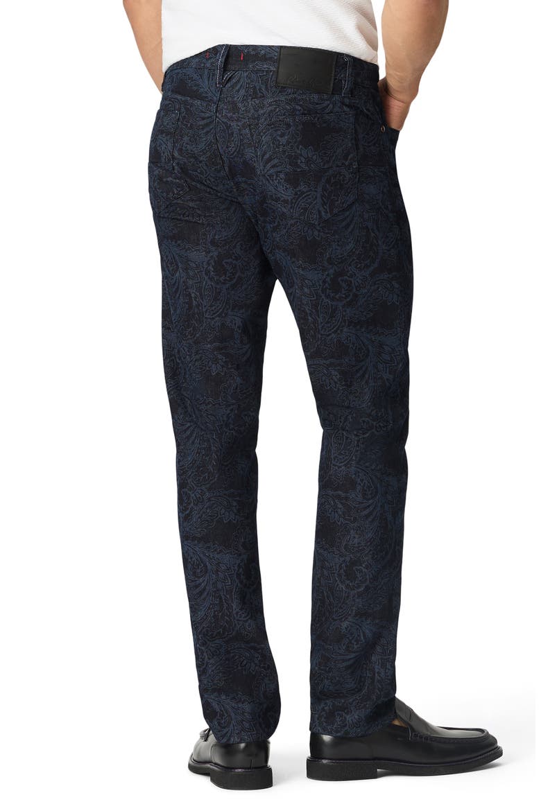Barnton Paisley Jacquard Straight Leg Jeans, Alternate, color, INDIGO