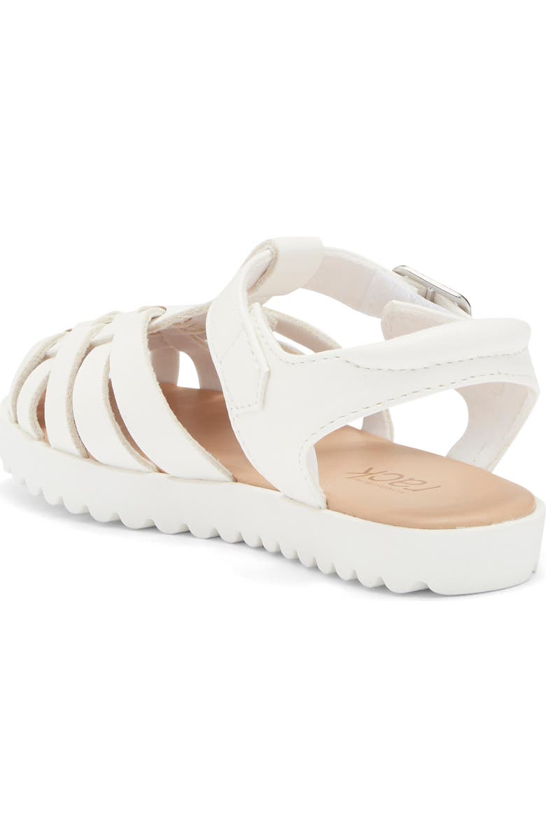 NORDSTROM RACK Kids' Camellia Fisherman Sandal, Alternate, color, White