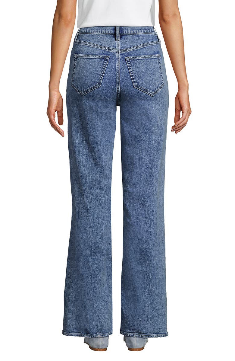 Lands' End Soft Denim High Rise Classic Flare Jeans, Alternate, color, 