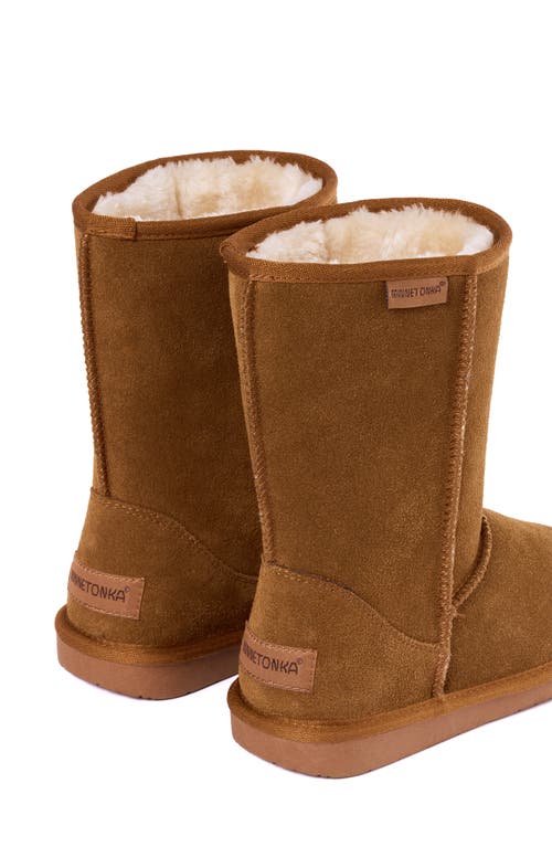 Minnetonka Callahan Faux Fur Boot In Brown