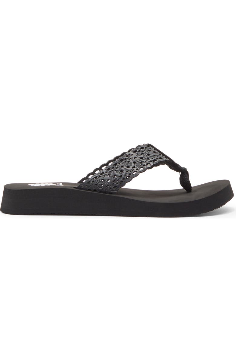 Yellow Box Premium Wally Flip Flop Sandal, Alternate, color, Black