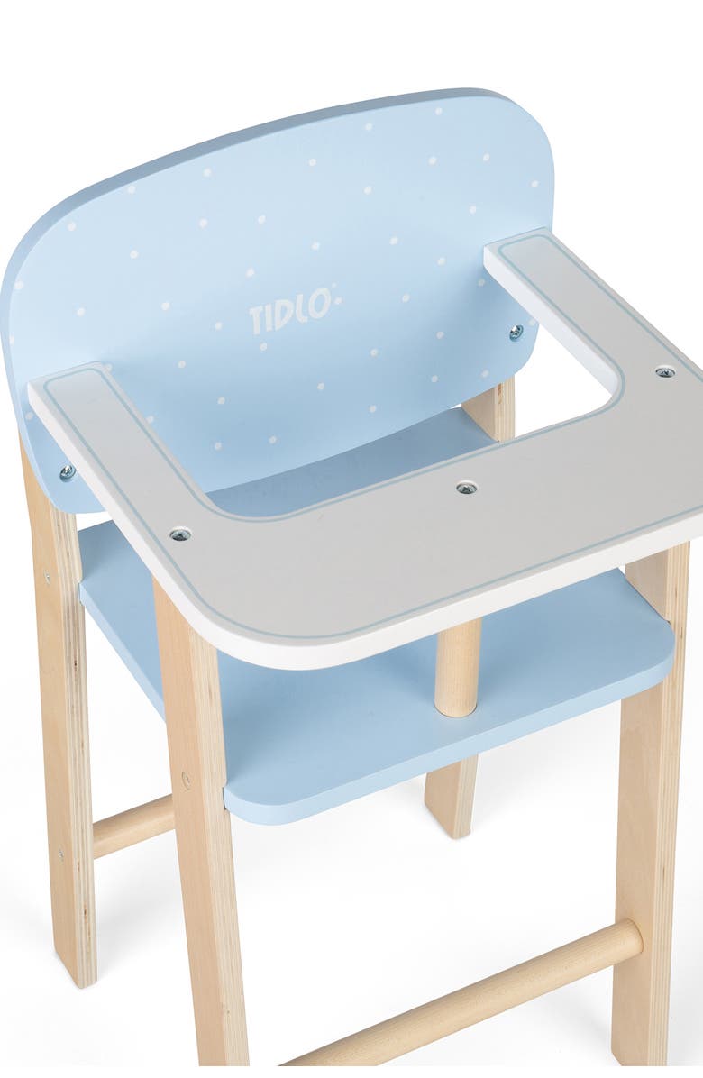 Tidlo Doll's High Chair, Alternate, color, Blue