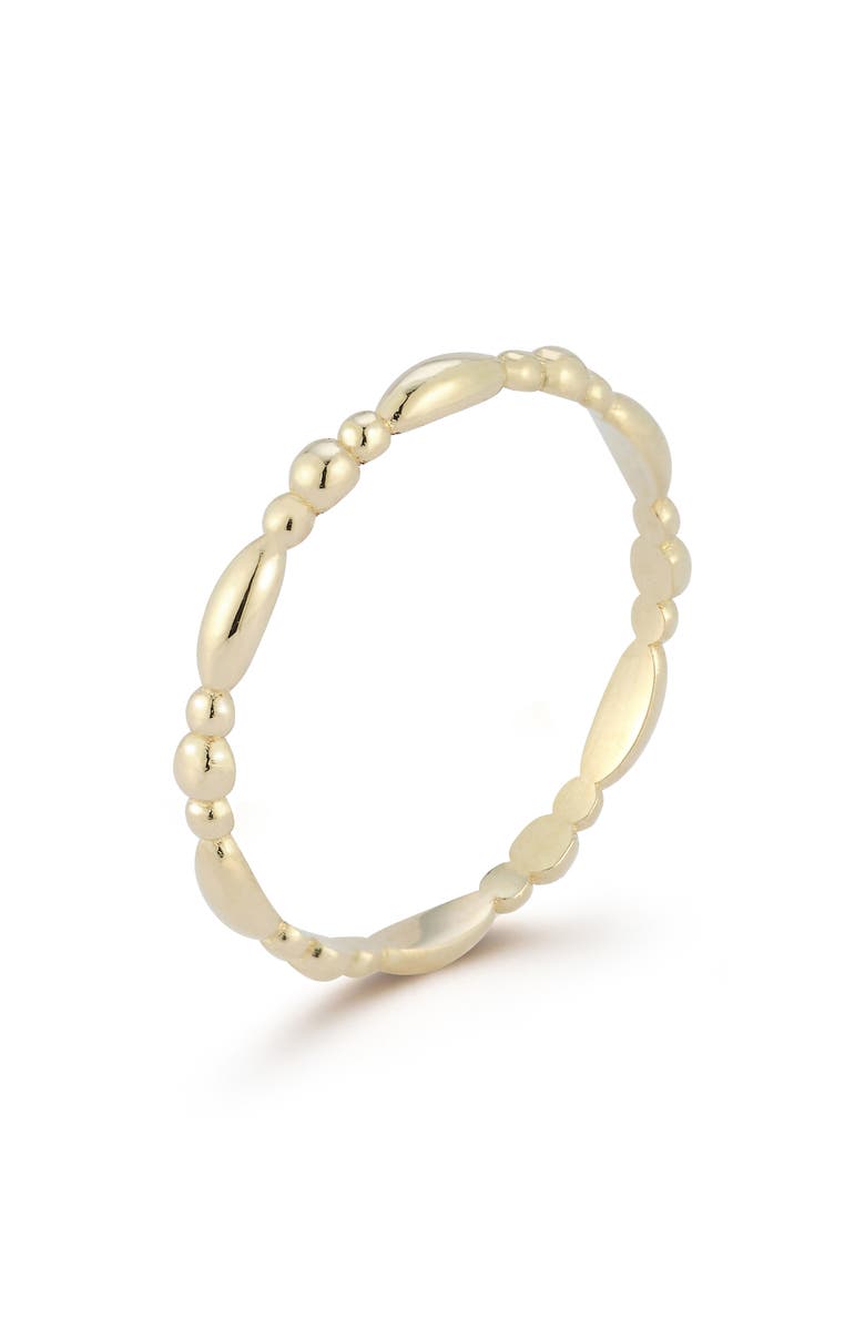 Ember Fine Jewelry 14K Gold Figaro Bead Ring, Alternate, color, Gold