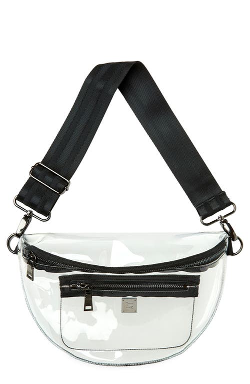 THINK ROYLN Clear Stadium Belt Bag in Black 
