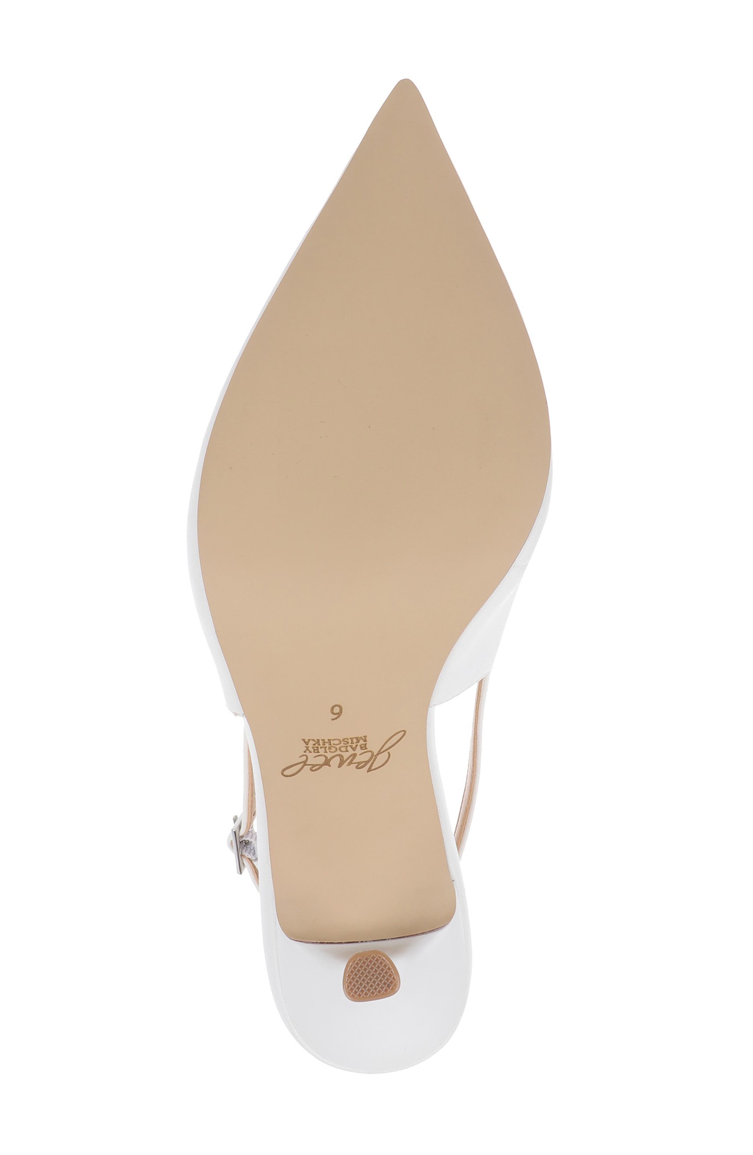 Zaya Pointed Toe Slingback Pump, Alternate, color, WHITE MATTE
