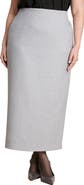 ELOQUII Heathered Column Maxi Skirt