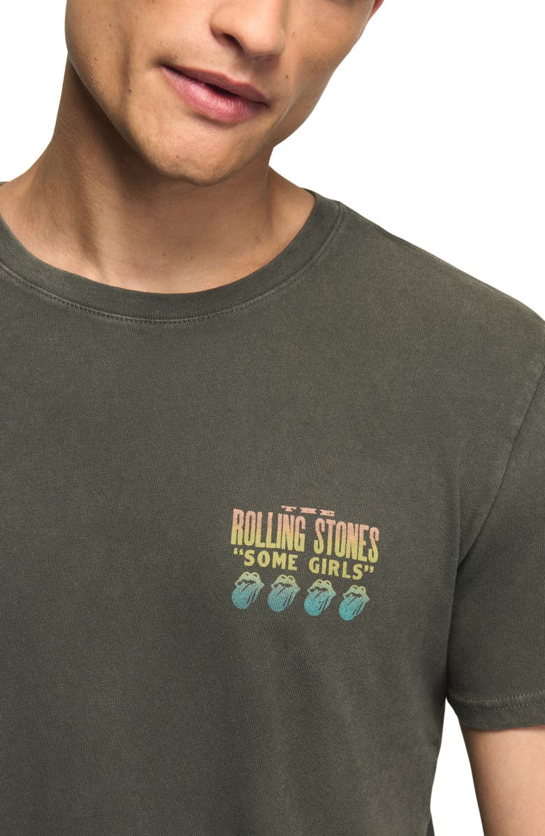 Lucky Brand Rolling Stones Some Girls Graphic T-Shirt, Alternate, color, Raven