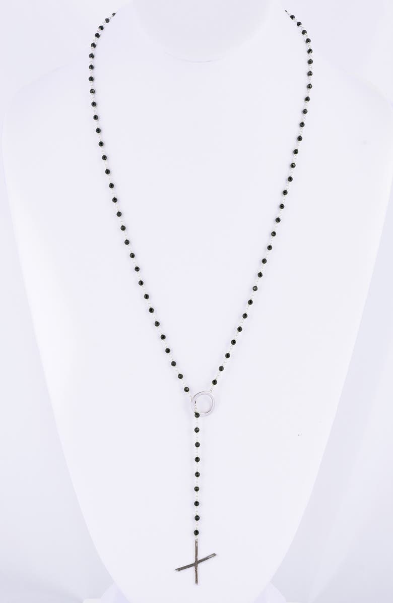 Adornia XO Rosary Y-Necklace, Alternate, color, 
