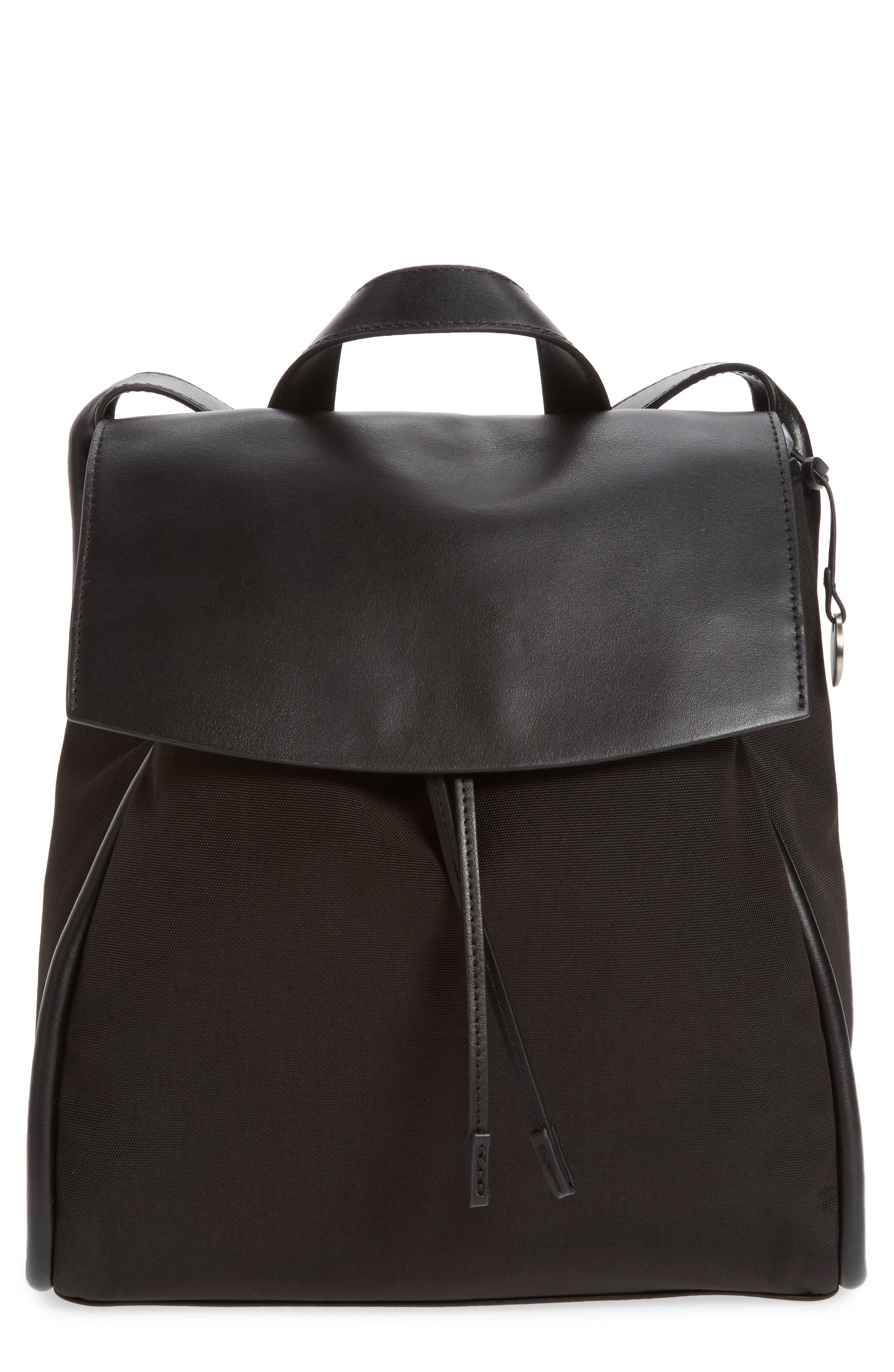 Skagen Ebba Leather Backpack, Main, color, 
