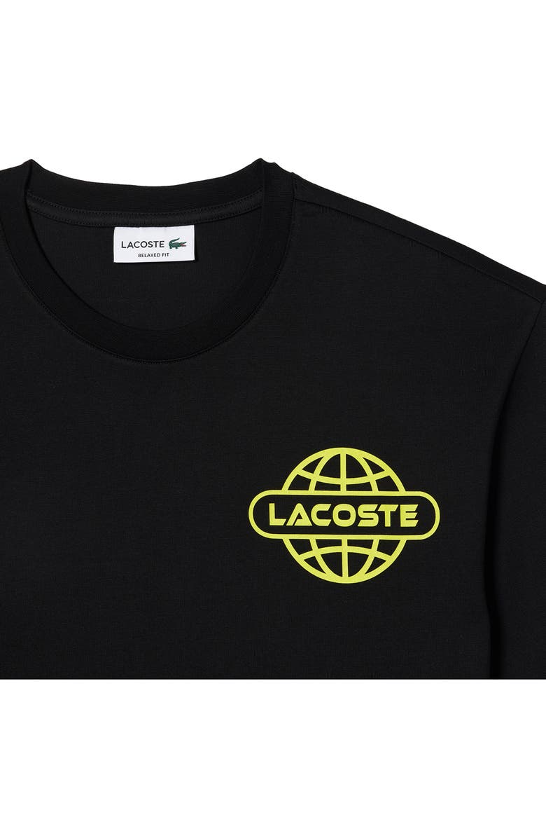 Lacoste Relaxed Fit Logo Cotton Graphic T-Shirt, Alternate, color, 