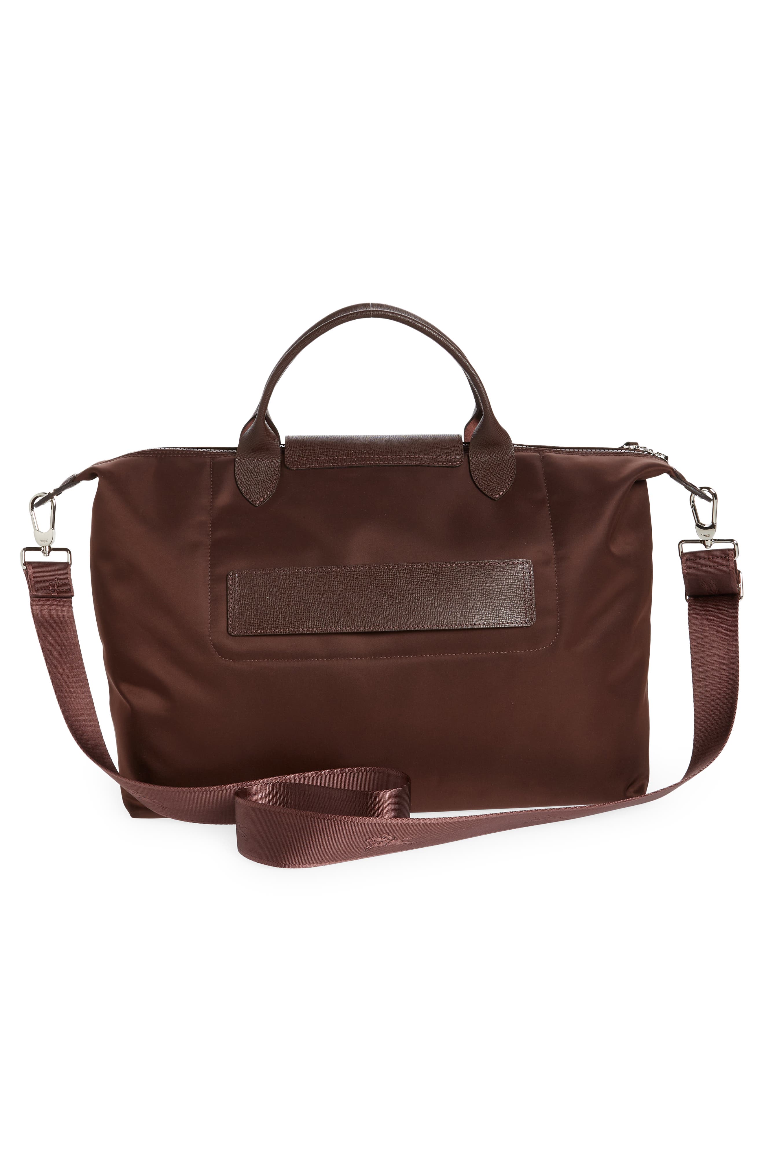 Large Le Pliage Neo Travel Bag, Alternate, color, CHOCOLATE
