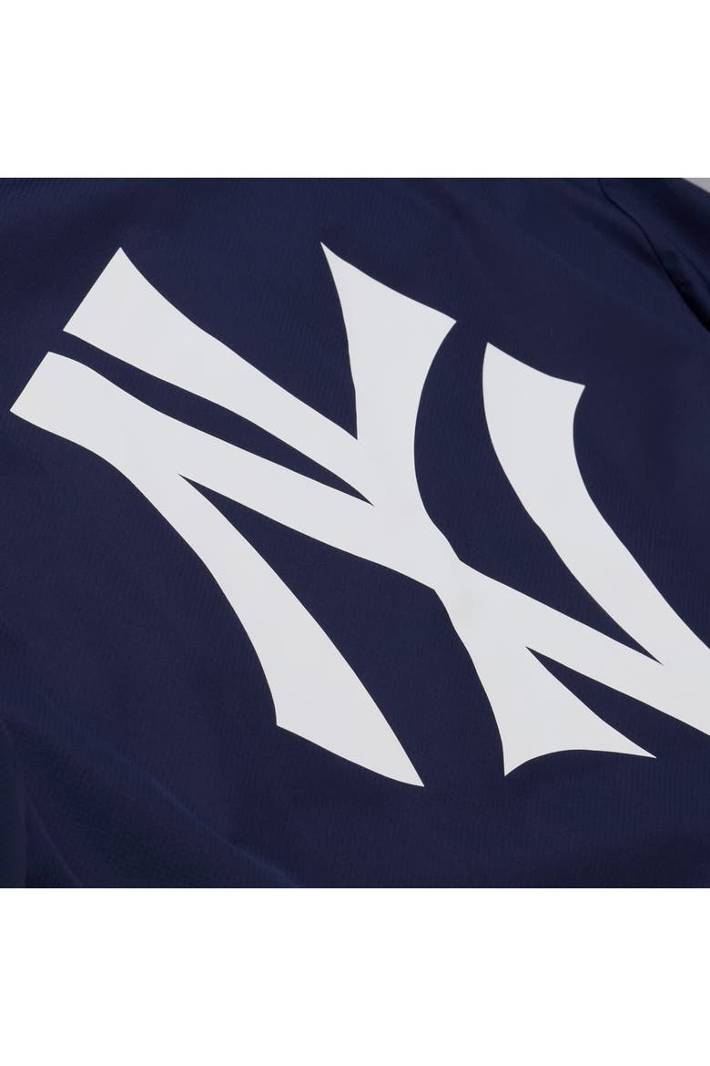 Men's Mitchell & Ness  Navy New York Yankees Full-Snap Hooded Coaches Jacket, Alternate, color, Navy