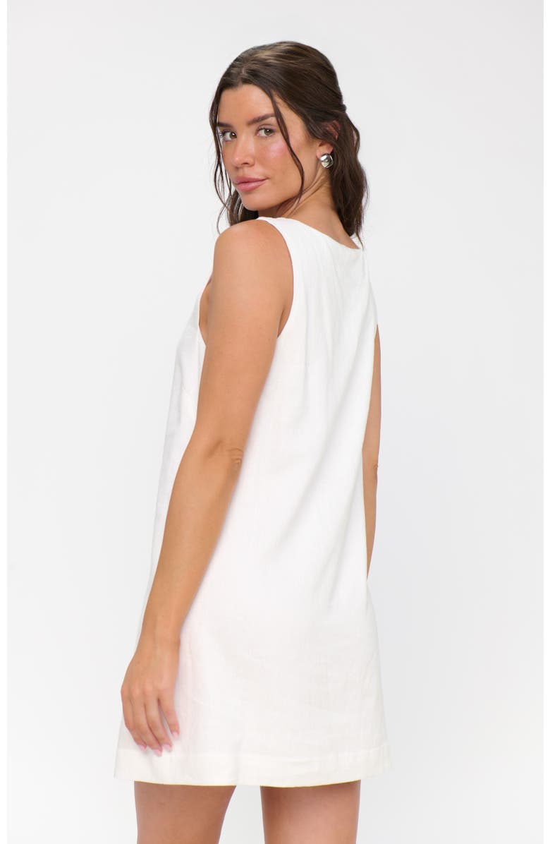 Show Me Your Mumu Everly Mini Dress, Alternate, color, White Linen