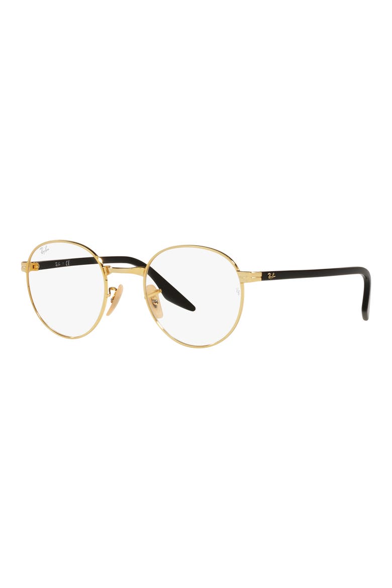 0RX3691V 48mm Round Optical Glasses, Alternate, color, ARISTA