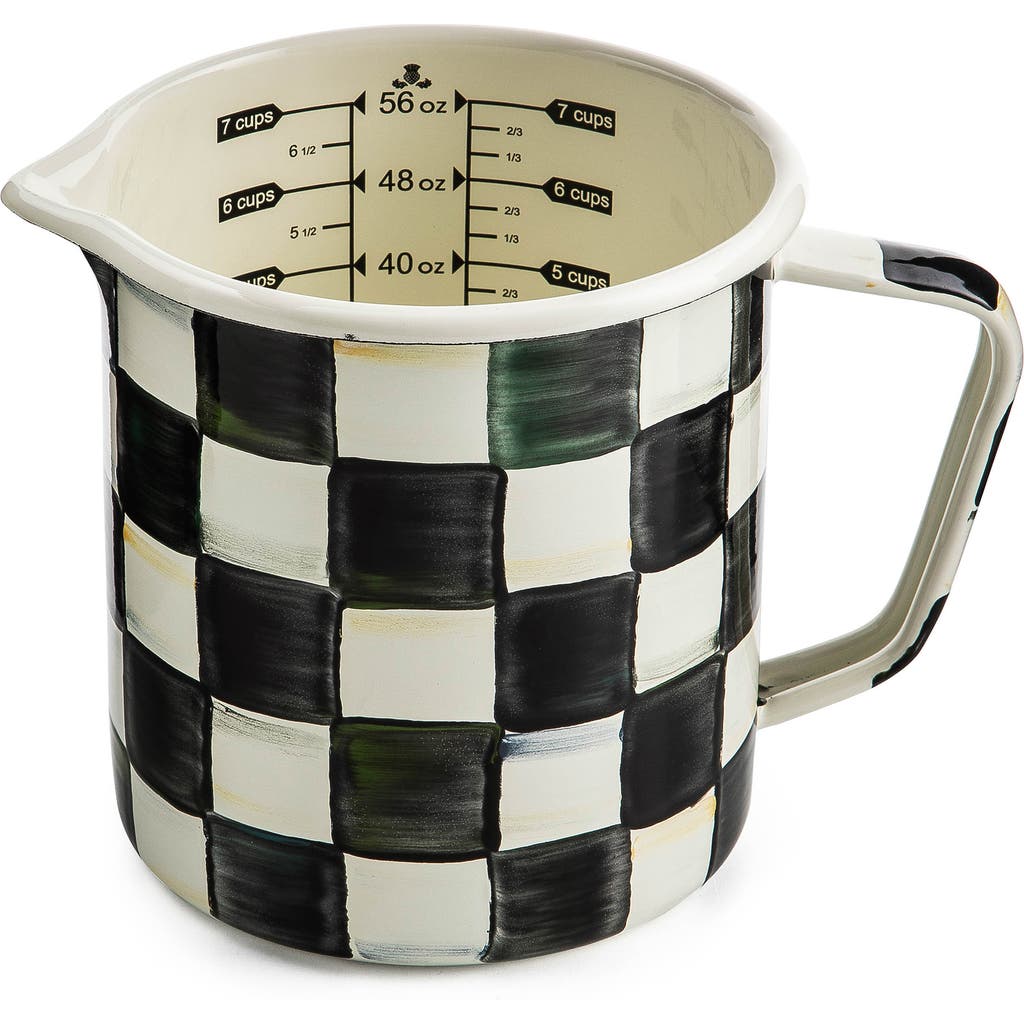 Mackenzie-childs Mackenzie Childs Courtly Check Enameled Steep 7-cup Measure