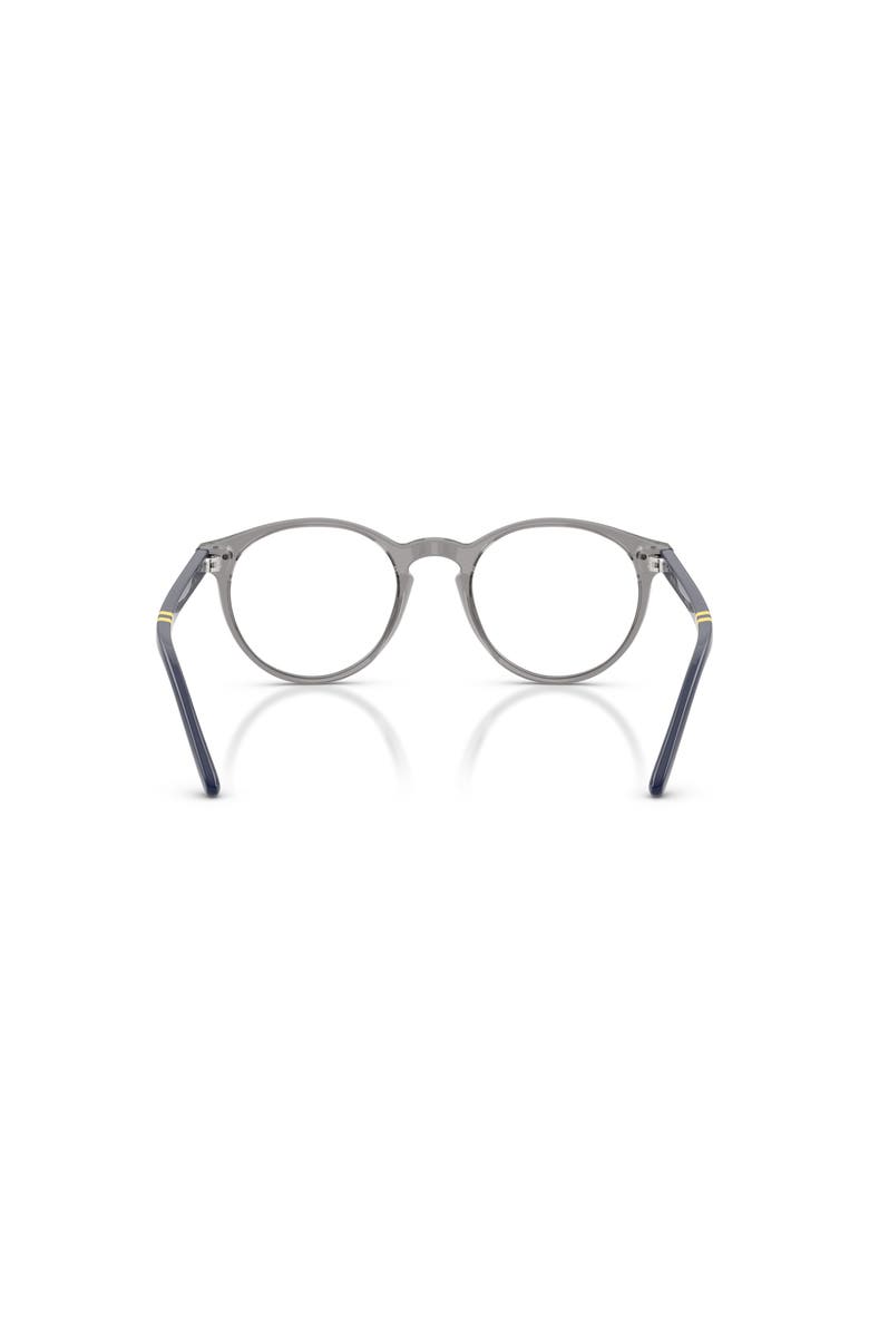 Polo Ralph Lauren 50mm Round optical glasses, Alternate, color, Grey