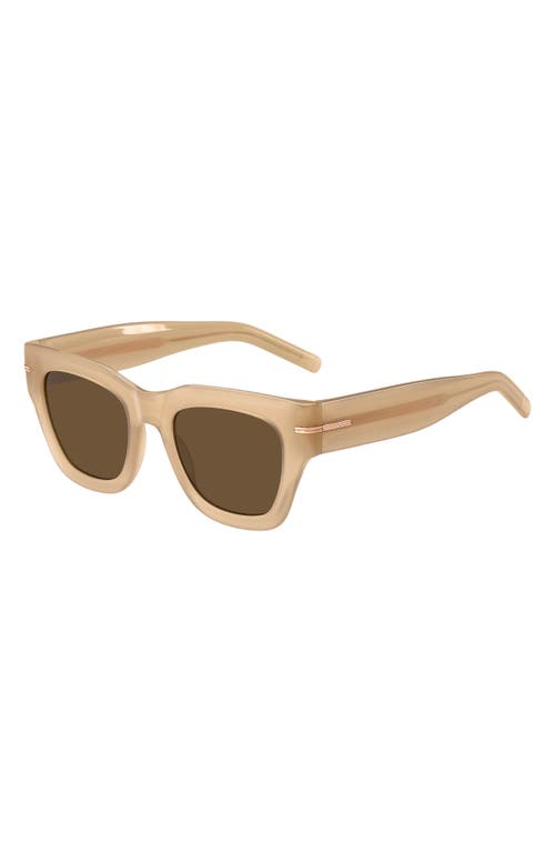 Hugo Boss Boss 51mm Square Sunglasses In Sand