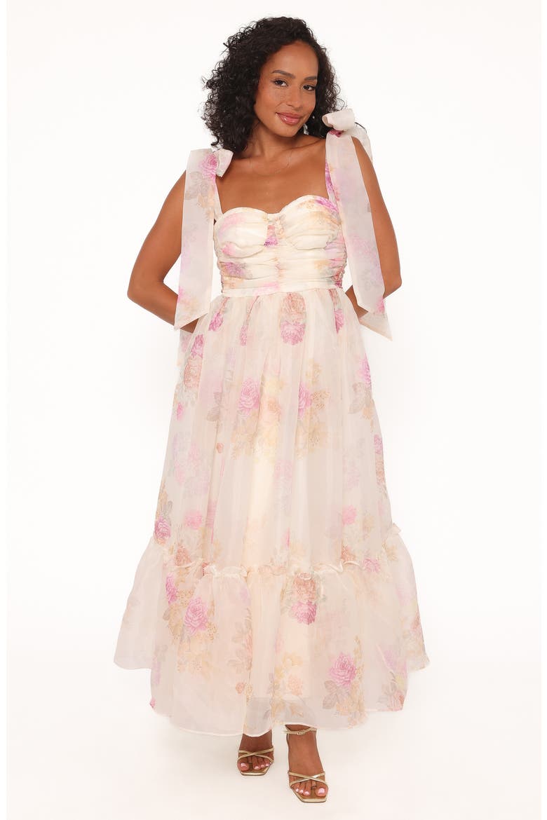 Floret Sleeveless Maxi Dress, Alternate, color, YELLOW FLORAL