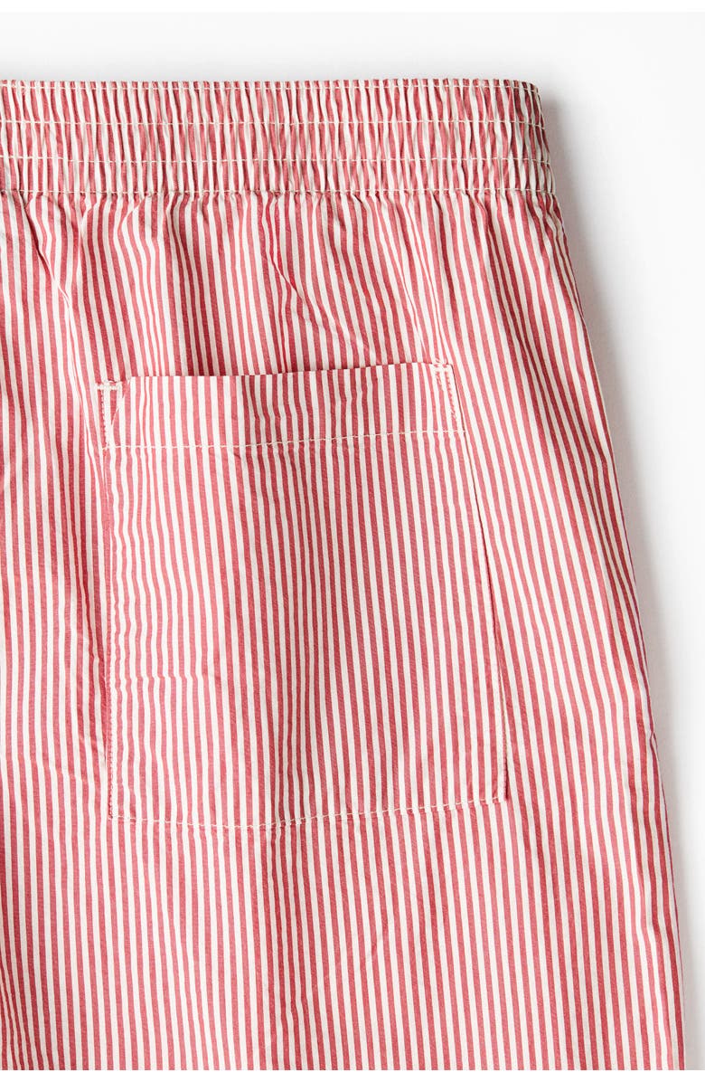 H&M Regular-fit cotton shorts, Alternate, color, Red/Striped