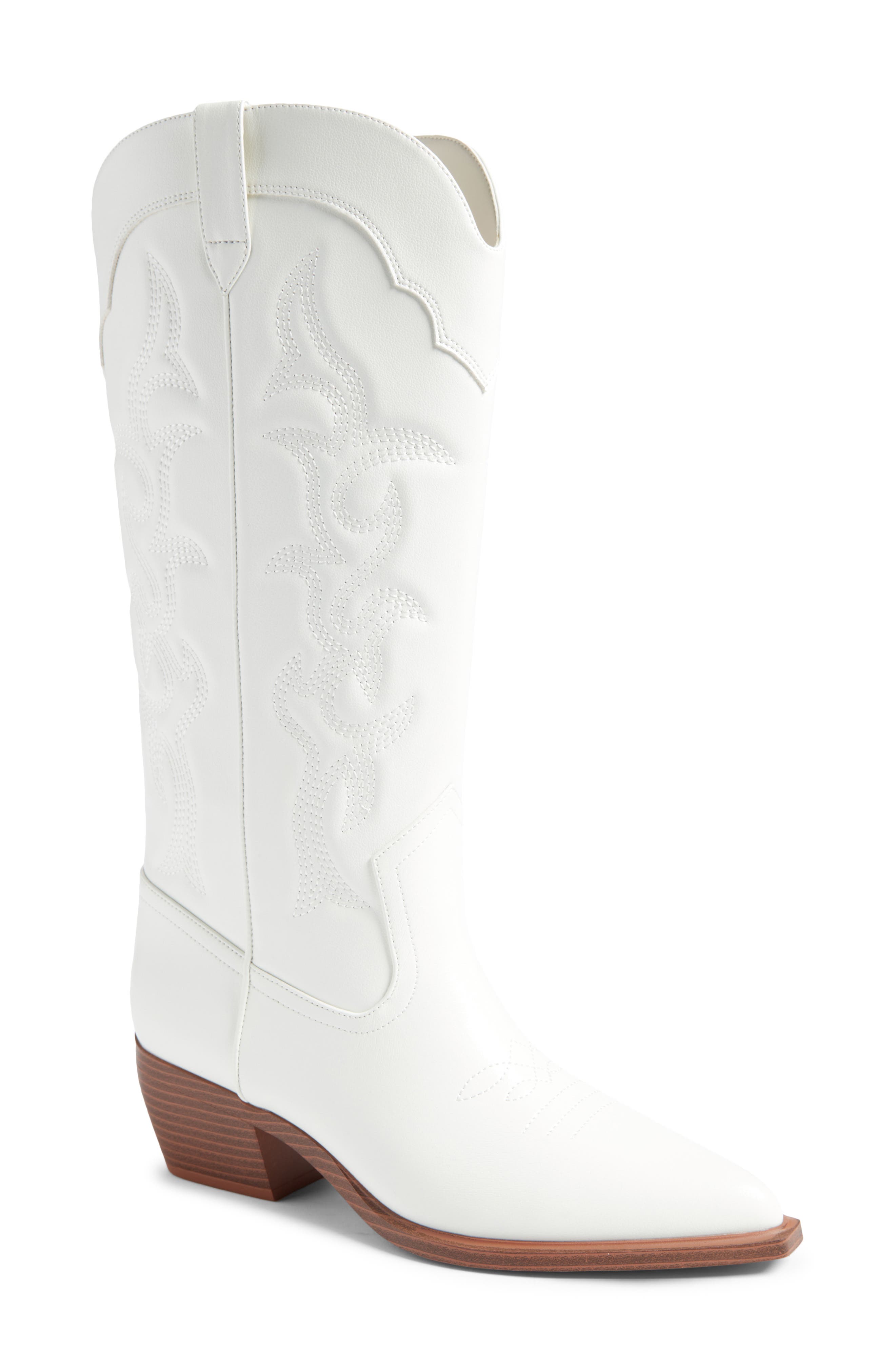 Rory Western Boot, Main, color, IVORY EGRET