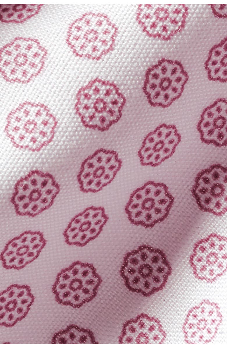 Charles Tyrwhitt Slim Fit Medallion Non-Iron Stretch Print Shirt, Alternate, color, Claret Pink