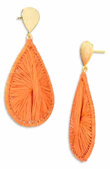 Rattan Teardrop Earrings