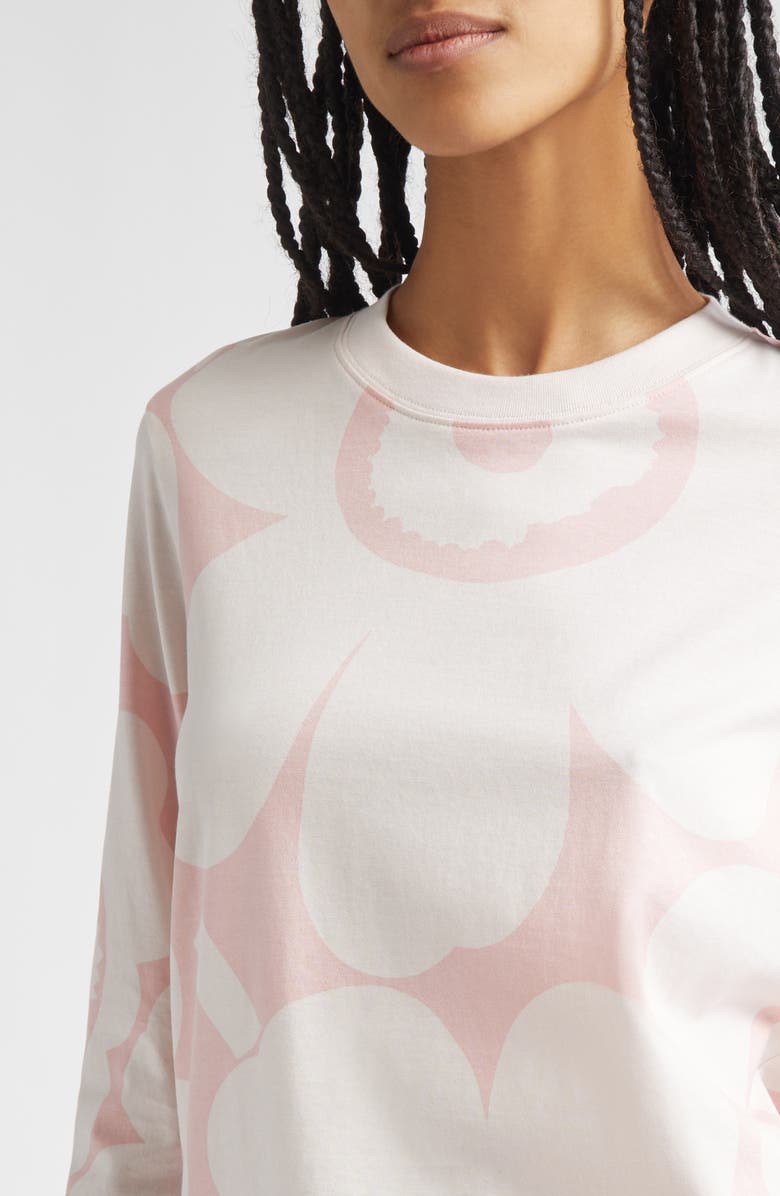 Marimekko Sekunti Unikko Cotton T-Shirt, Alternate, color, Light Pink