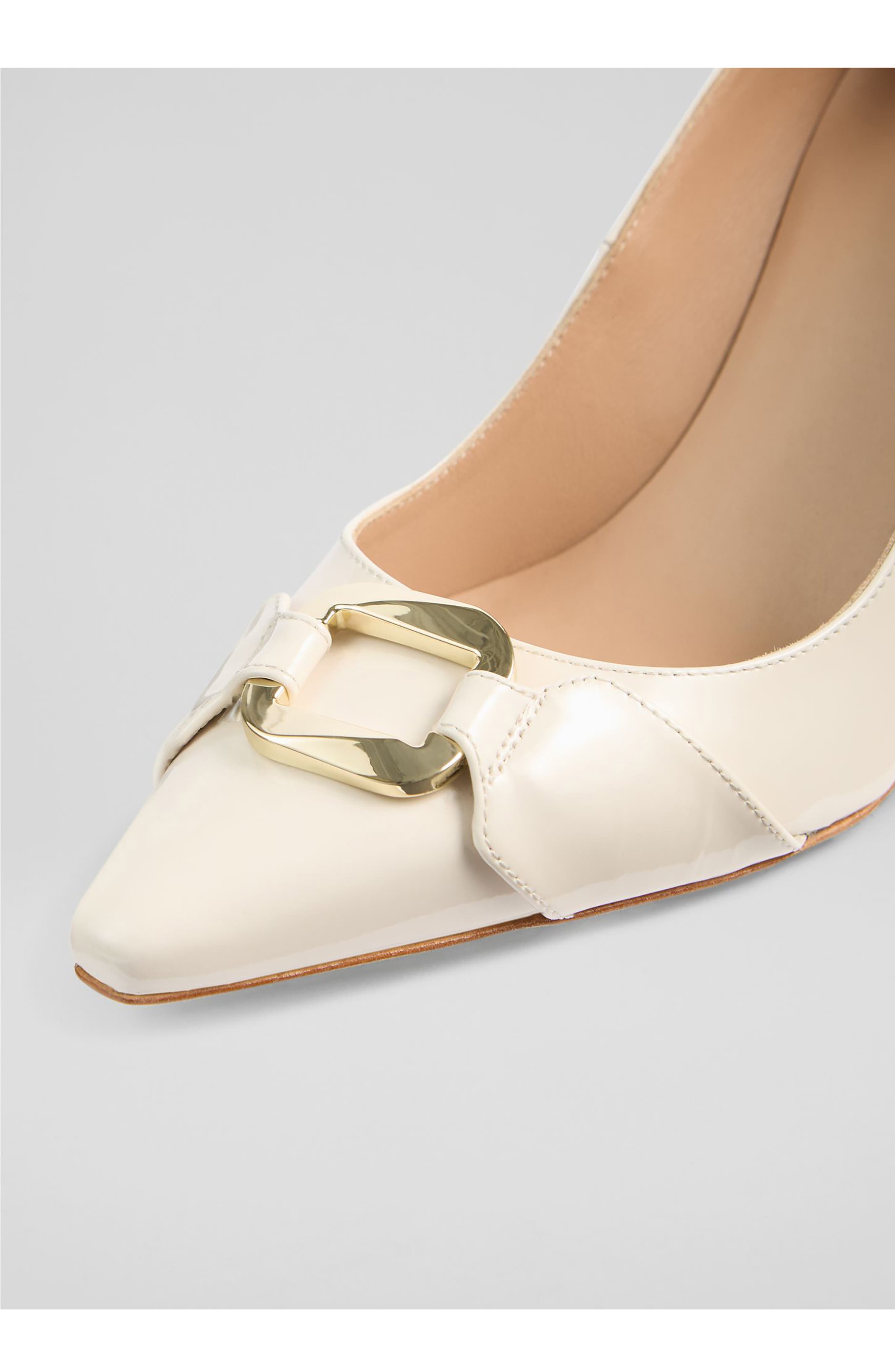 LK Bennett Thelma Pointed Toe Pump, Alternate, color, Ecru