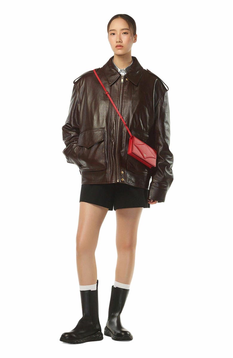 MCM Diamond Chain Wallet in Calf Leather, Alternate, color, 