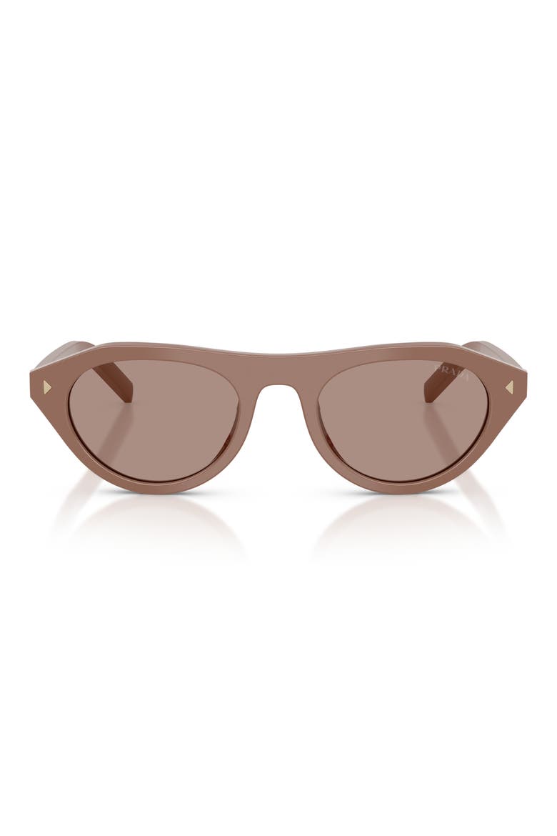 51mm Irregular Sunglasses, Main, color, PECAN / BROWN