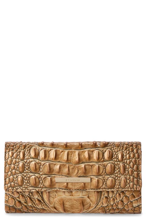 Cordelia Croc Embossed Leather Wallet