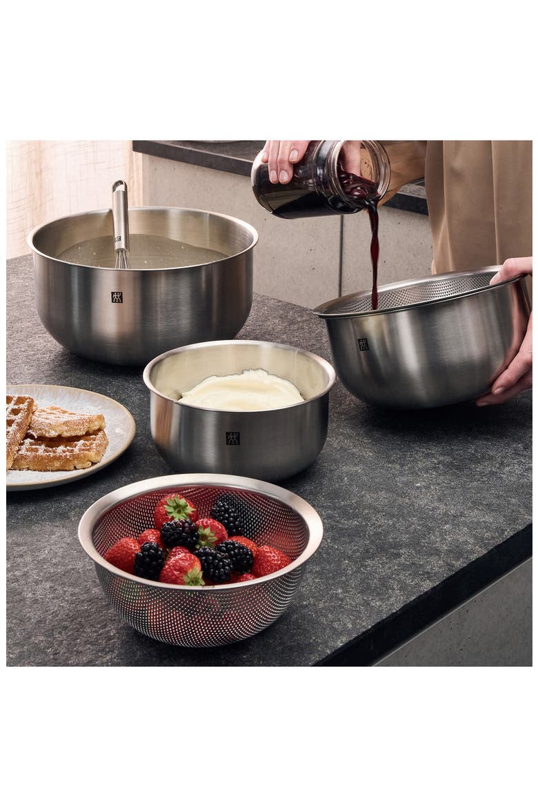 Prep 3-Piece Bowl Set, Alternate, color, STAINLESS STEEL