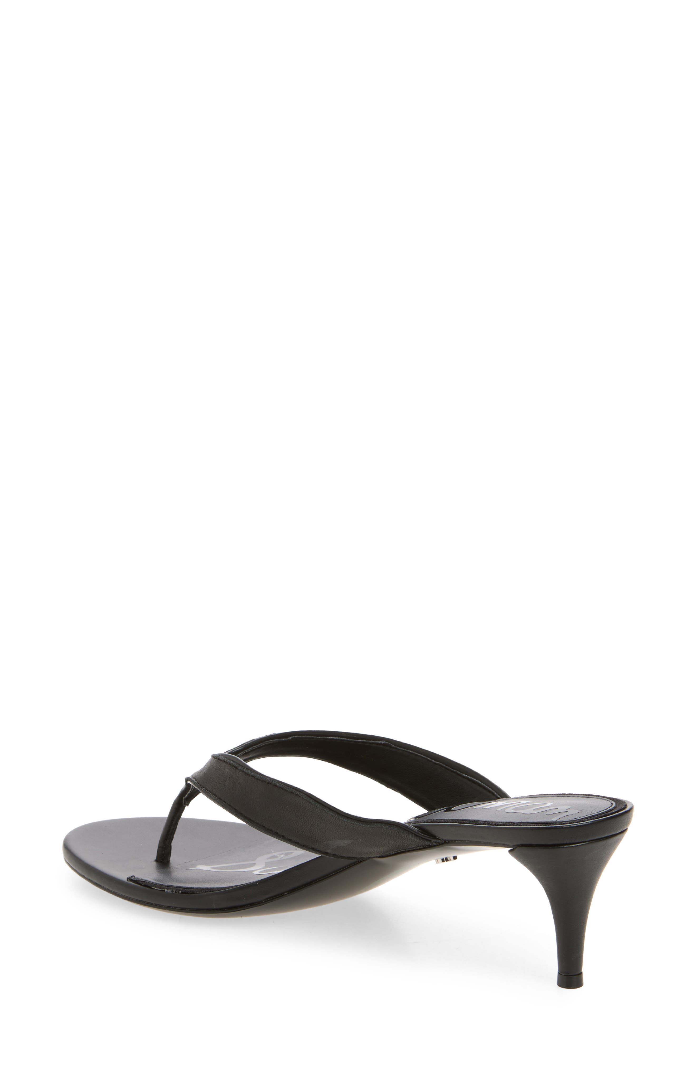 Sam Edelman Amie Kitten Heel Flip Flop, Alternate, color, Black
