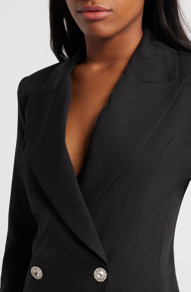 bebe X Ciara x Ciara Bold Blazer Dress, Alternate, color, 