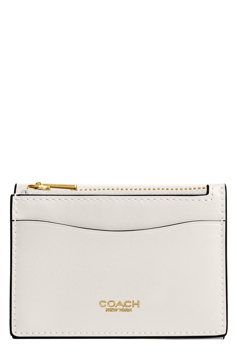 Essential Refined Calf Leather Wallet, Alternate, color, CHALK