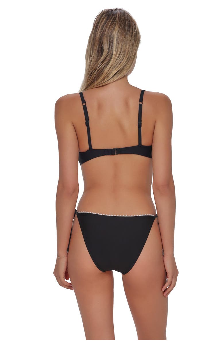 Swim Systems Pom Pom Sylvia Bralette Bikini Swimsuit Top, Alternate, color, Black