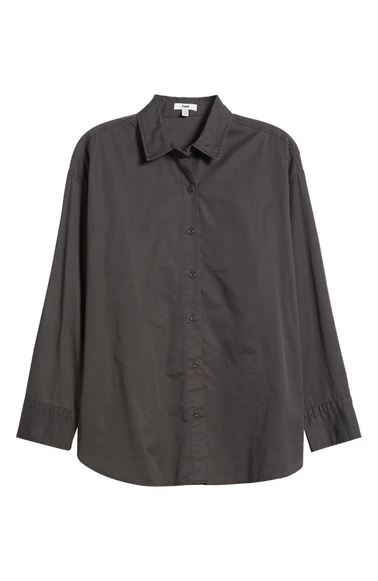 Mavi Jeans Magnet Button-Up Shirt, Alternate, color, Magnet