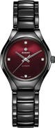 RADO True Automatic Diamond Ceramic Bracelet Watch, 30mm